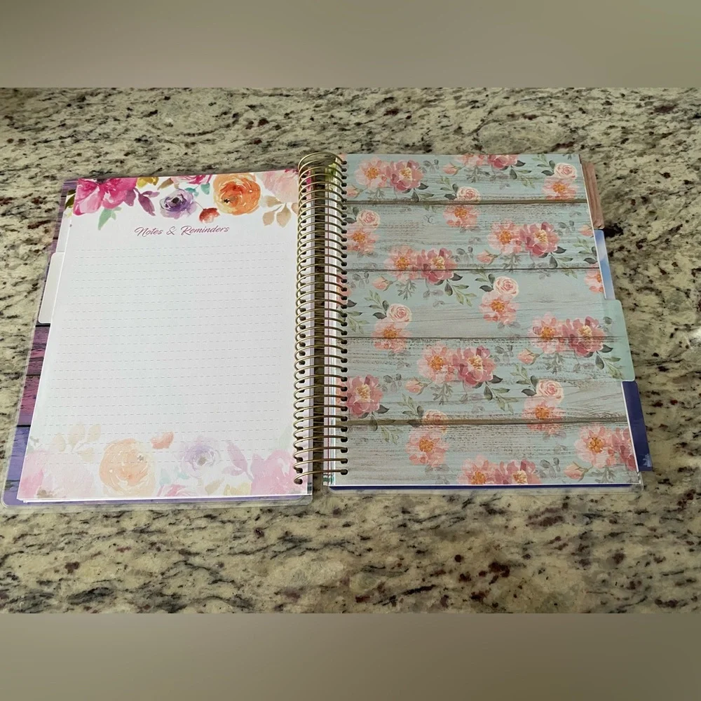 Paperhouse life planner undated 1 John 4:19 spiral bound biblical stickers
